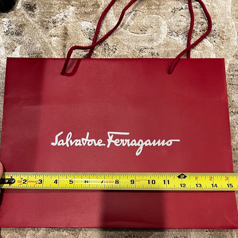 Salvatore Ferragamo Red Shopping Bag